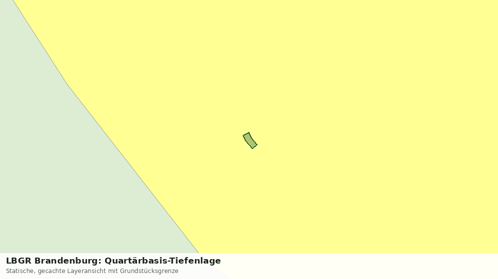 Statische Kartenansicht: LBGR Brandenburg: Quartärbasis-Tiefenlage