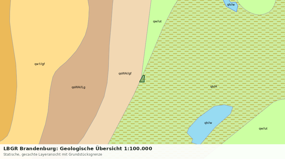 Statische Kartenansicht: LBGR Brandenburg: Geologische Übersicht 1:100.000