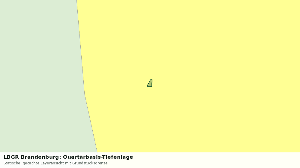 Statische Kartenansicht: LBGR Brandenburg: Quartärbasis-Tiefenlage