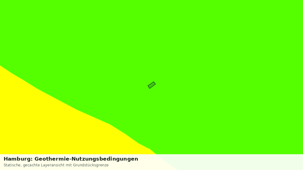 Statische Kartenansicht: Hamburg: Geothermie-Nutzungsbedingungen
