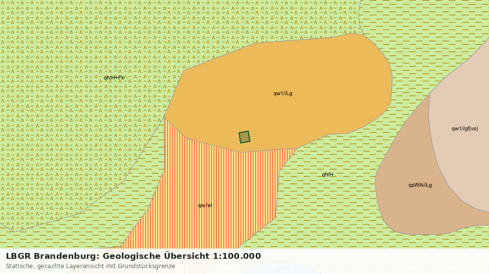 Statische Kartenansicht: LBGR Brandenburg: Geologische Übersicht 1:100.000