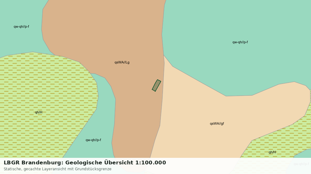 Statische Kartenansicht: LBGR Brandenburg: Geologische Übersicht 1:100.000