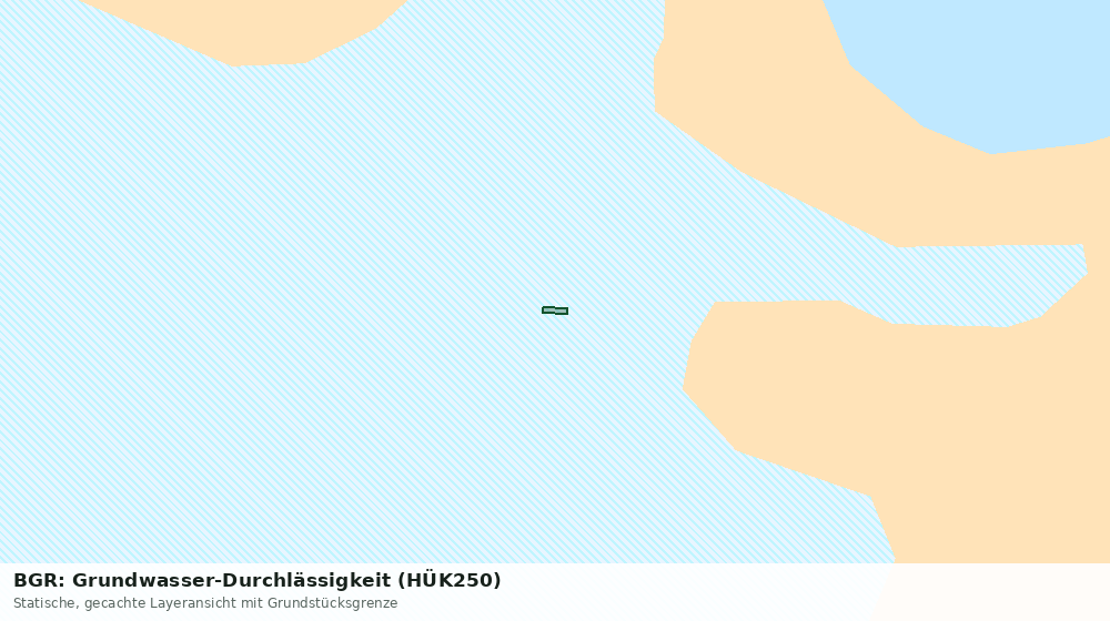 Statische Kartenansicht: BGR: Grundwasser-Durchlässigkeit (HÜK250)