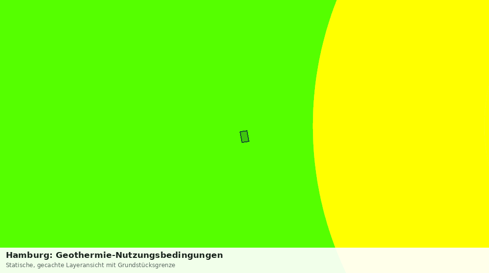 Statische Kartenansicht: Hamburg: Geothermie-Nutzungsbedingungen