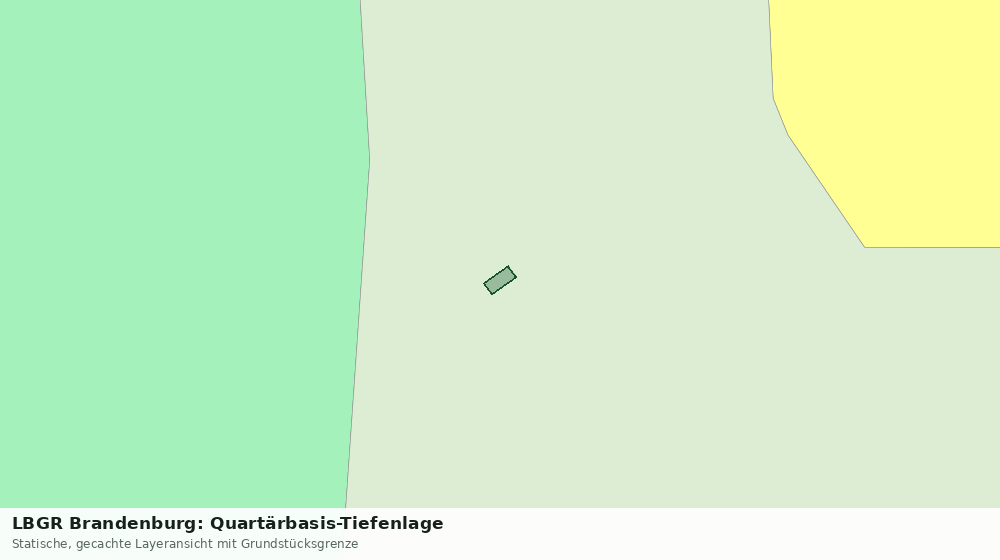 Statische Kartenansicht: LBGR Brandenburg: Quartärbasis-Tiefenlage