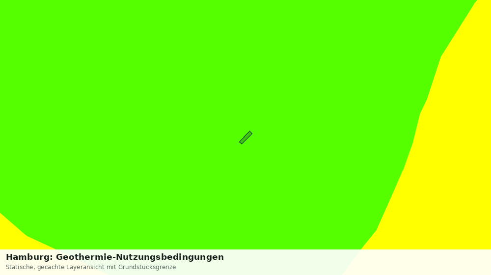 Statische Kartenansicht: Hamburg: Geothermie-Nutzungsbedingungen