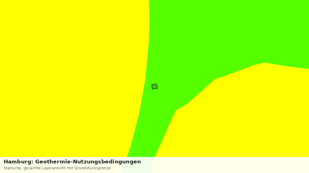 Statische Kartenansicht: Hamburg: Geothermie-Nutzungsbedingungen