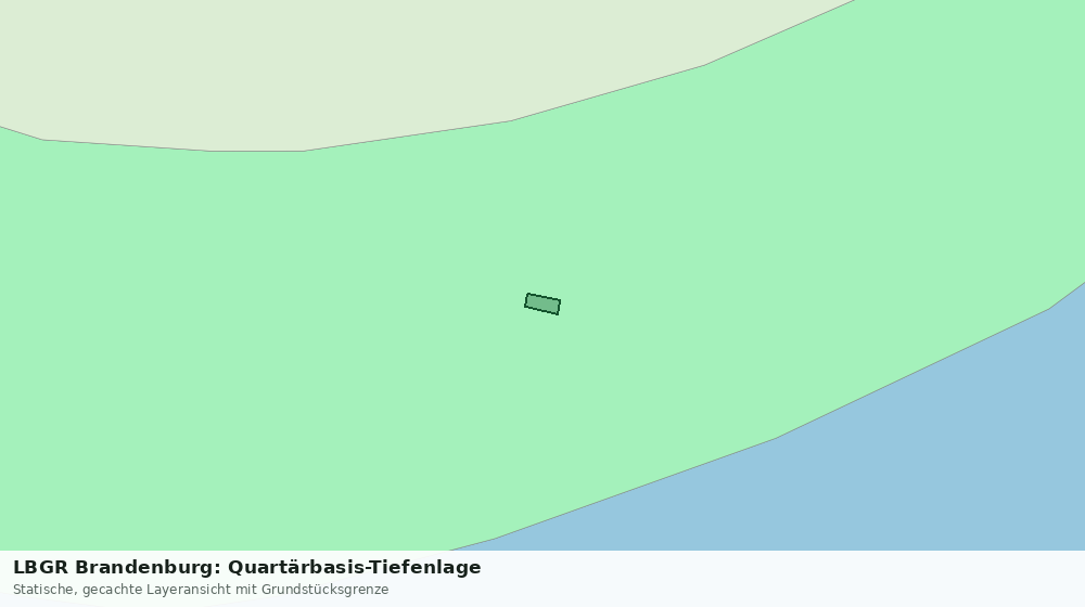Statische Kartenansicht: LBGR Brandenburg: Quartärbasis-Tiefenlage
