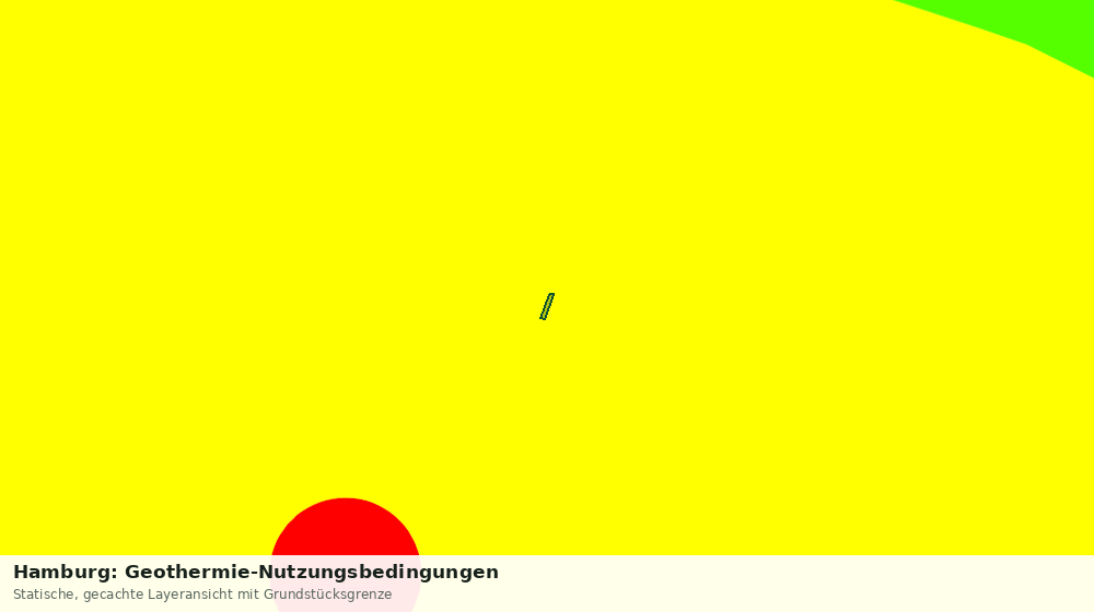 Statische Kartenansicht: Hamburg: Geothermie-Nutzungsbedingungen