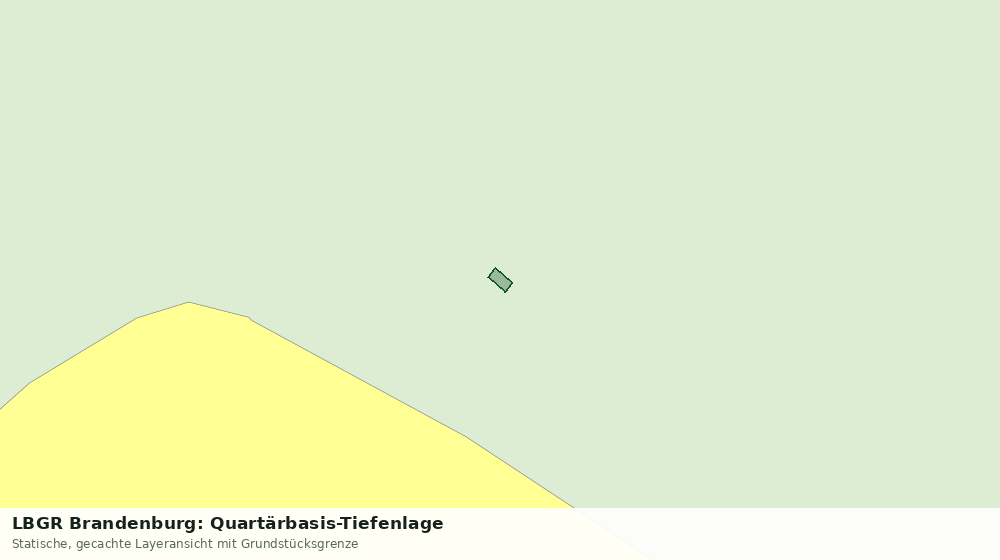 Statische Kartenansicht: LBGR Brandenburg: Quartärbasis-Tiefenlage