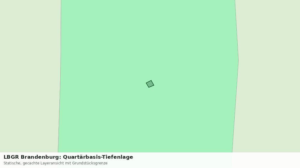 Statische Kartenansicht: LBGR Brandenburg: Quartärbasis-Tiefenlage