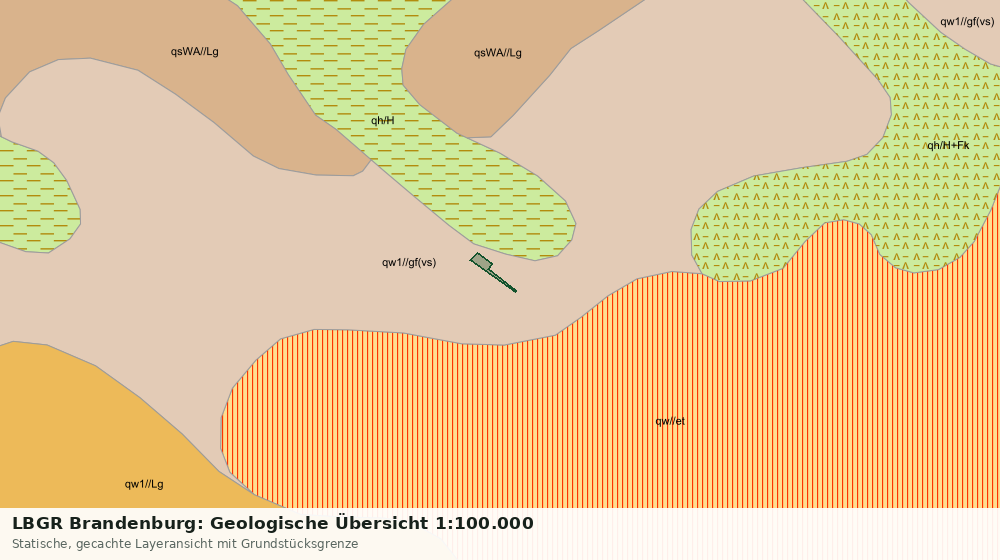 Statische Kartenansicht: LBGR Brandenburg: Geologische Übersicht 1:100.000