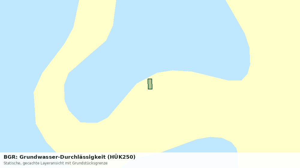 Statische Kartenansicht: BGR: Grundwasser-Durchlässigkeit (HÜK250)