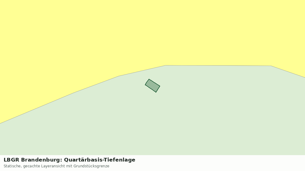 Statische Kartenansicht: LBGR Brandenburg: Quartärbasis-Tiefenlage