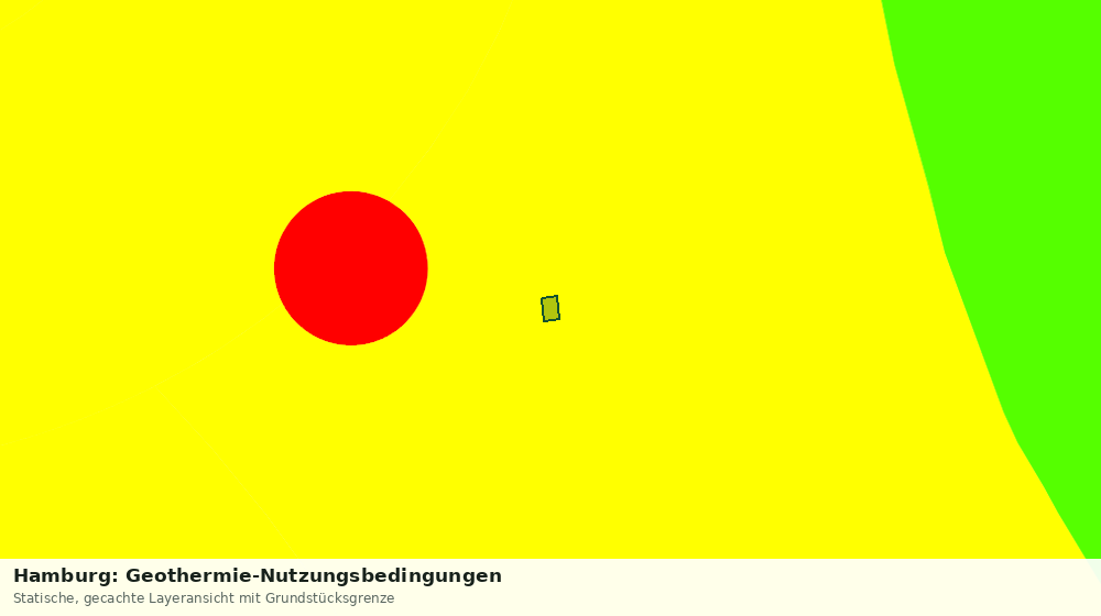 Statische Kartenansicht: Hamburg: Geothermie-Nutzungsbedingungen