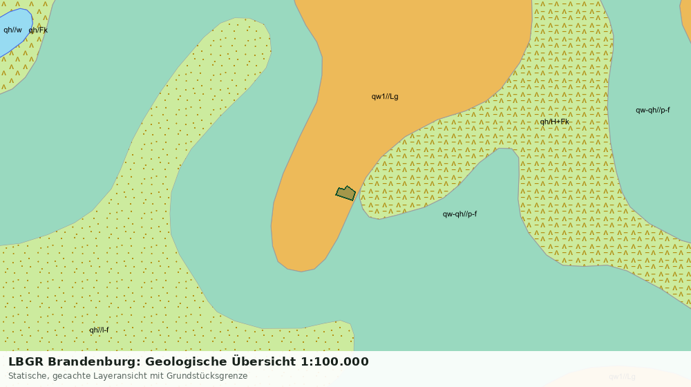 Statische Kartenansicht: LBGR Brandenburg: Geologische Übersicht 1:100.000