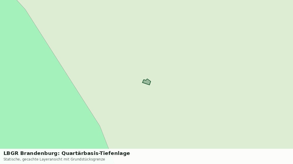 Statische Kartenansicht: LBGR Brandenburg: Quartärbasis-Tiefenlage