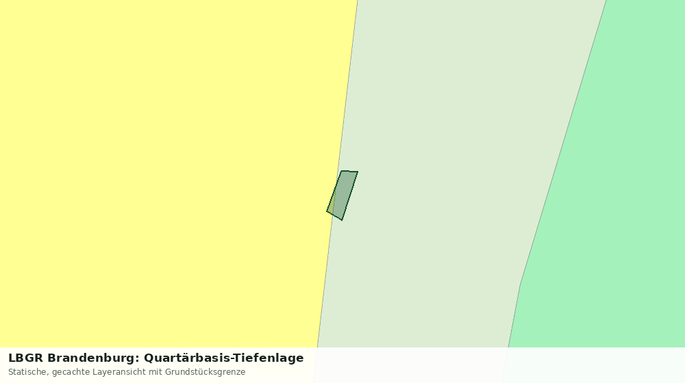 Statische Kartenansicht: LBGR Brandenburg: Quartärbasis-Tiefenlage