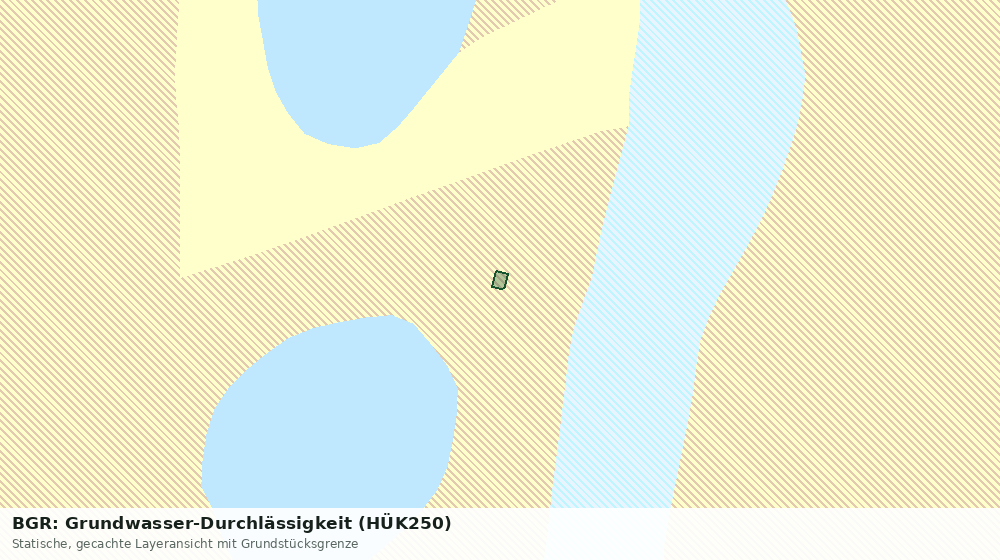Statische Kartenansicht: BGR: Grundwasser-Durchlässigkeit (HÜK250)