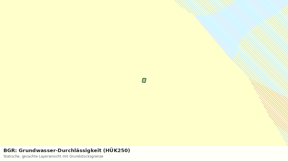 Statische Kartenansicht: BGR: Grundwasser-Durchlässigkeit (HÜK250)