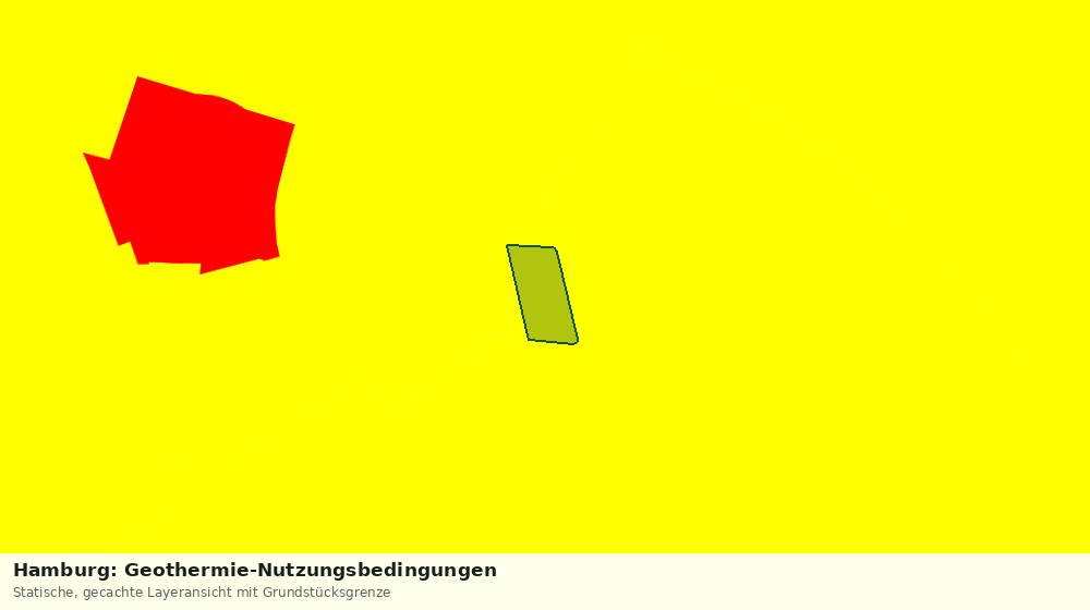 Statische Kartenansicht: Hamburg: Geothermie-Nutzungsbedingungen