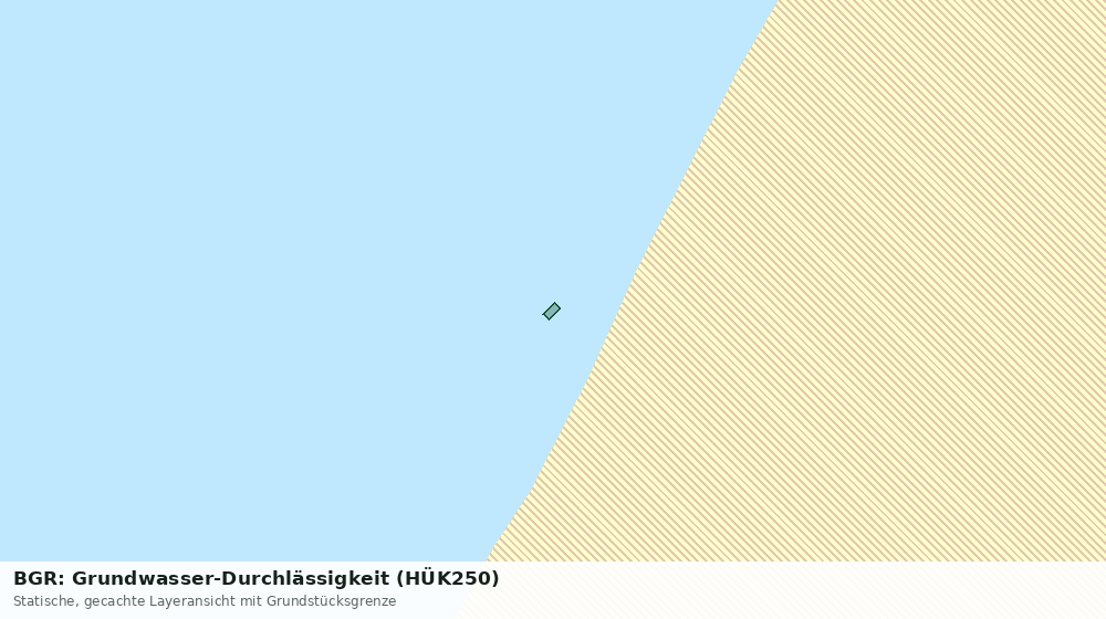 Statische Kartenansicht: BGR: Grundwasser-Durchlässigkeit (HÜK250)