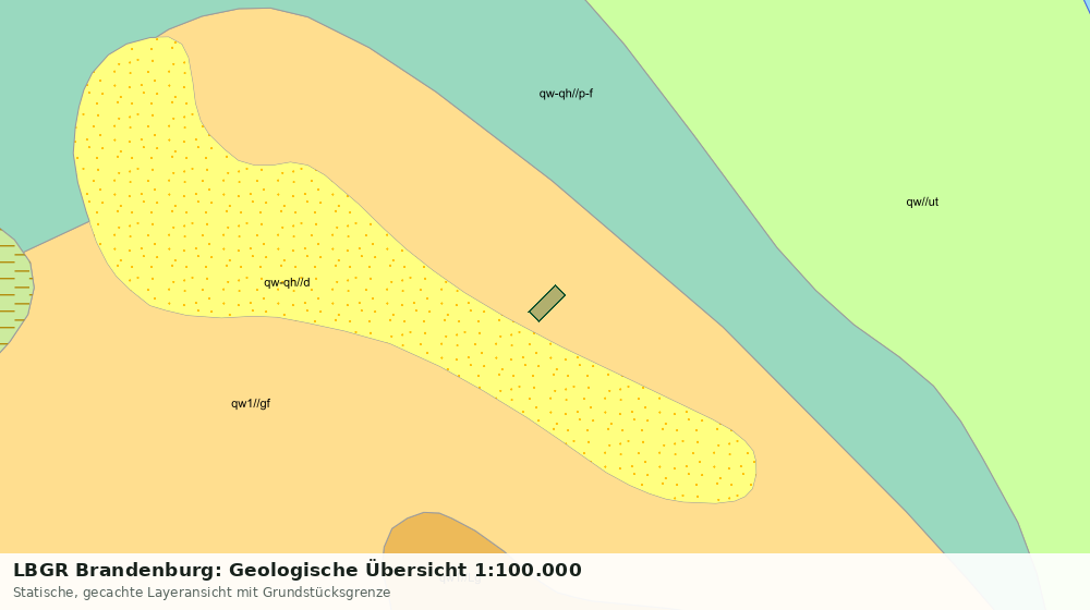 Statische Kartenansicht: LBGR Brandenburg: Geologische Übersicht 1:100.000