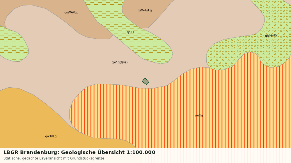 Statische Kartenansicht: LBGR Brandenburg: Geologische Übersicht 1:100.000