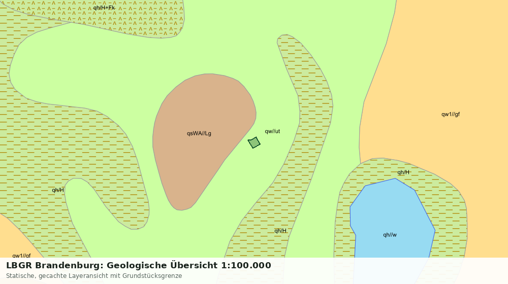 Statische Kartenansicht: LBGR Brandenburg: Geologische Übersicht 1:100.000