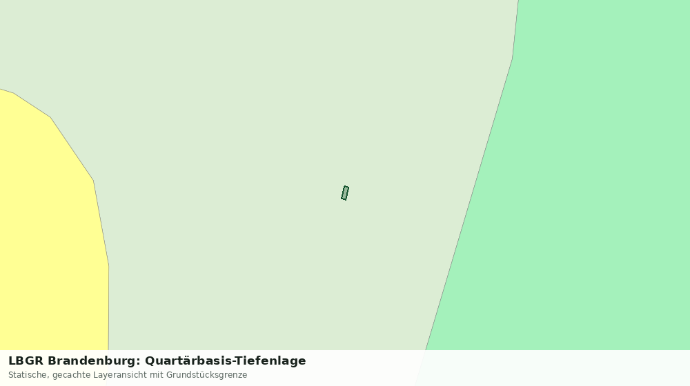 Statische Kartenansicht: LBGR Brandenburg: Quartärbasis-Tiefenlage
