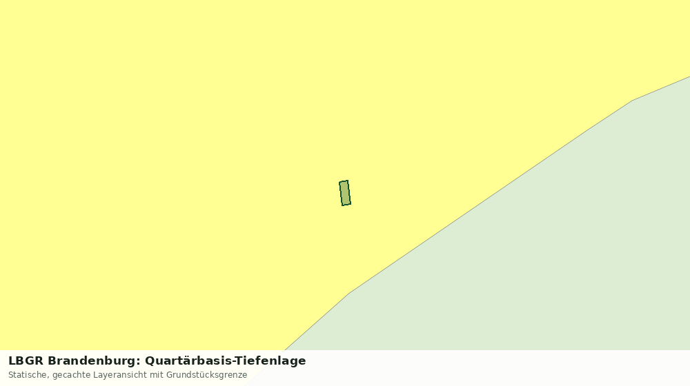 Statische Kartenansicht: LBGR Brandenburg: Quartärbasis-Tiefenlage