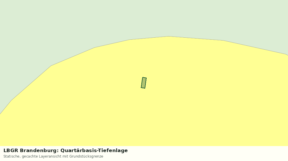 Statische Kartenansicht: LBGR Brandenburg: Quartärbasis-Tiefenlage