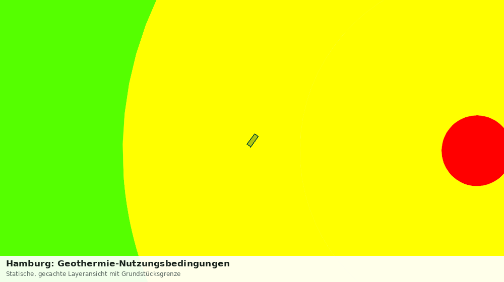 Statische Kartenansicht: Hamburg: Geothermie-Nutzungsbedingungen