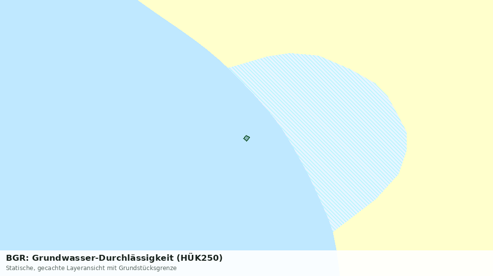 Statische Kartenansicht: BGR: Grundwasser-Durchlässigkeit (HÜK250)
