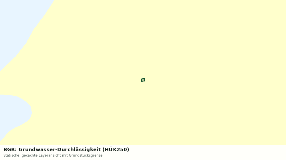 Statische Kartenansicht: BGR: Grundwasser-Durchlässigkeit (HÜK250)