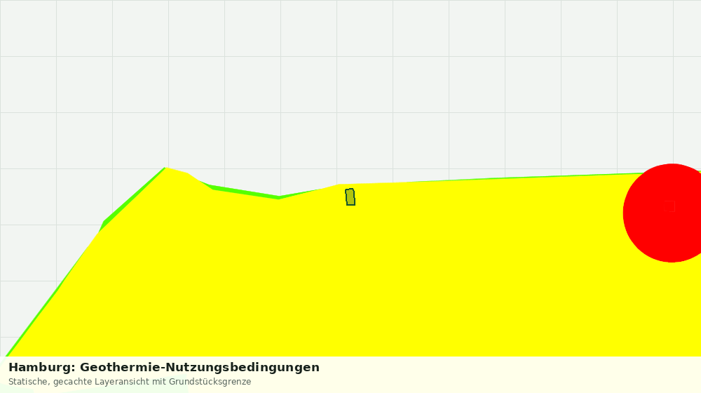Statische Kartenansicht: Hamburg: Geothermie-Nutzungsbedingungen