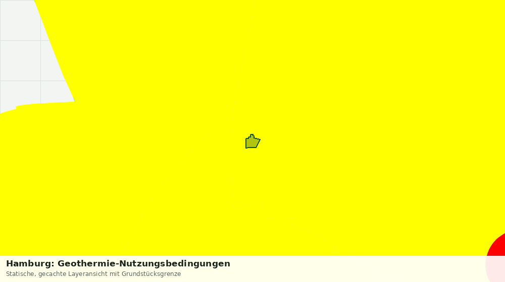 Statische Kartenansicht: Hamburg: Geothermie-Nutzungsbedingungen