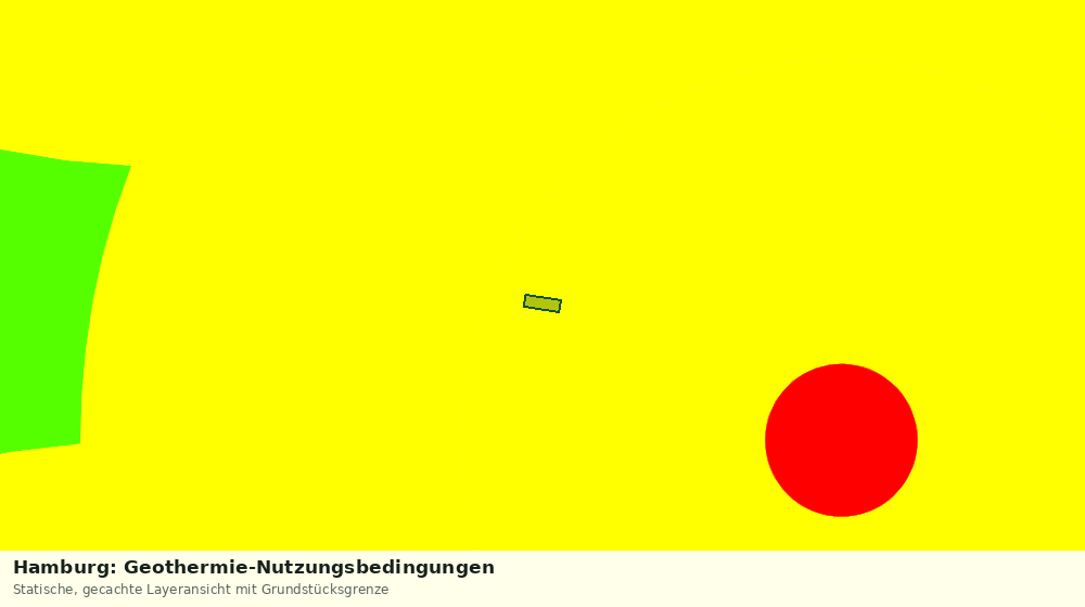 Statische Kartenansicht: Hamburg: Geothermie-Nutzungsbedingungen
