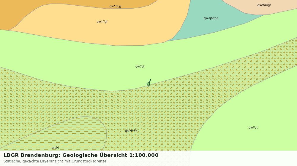 Statische Kartenansicht: LBGR Brandenburg: Geologische Übersicht 1:100.000
