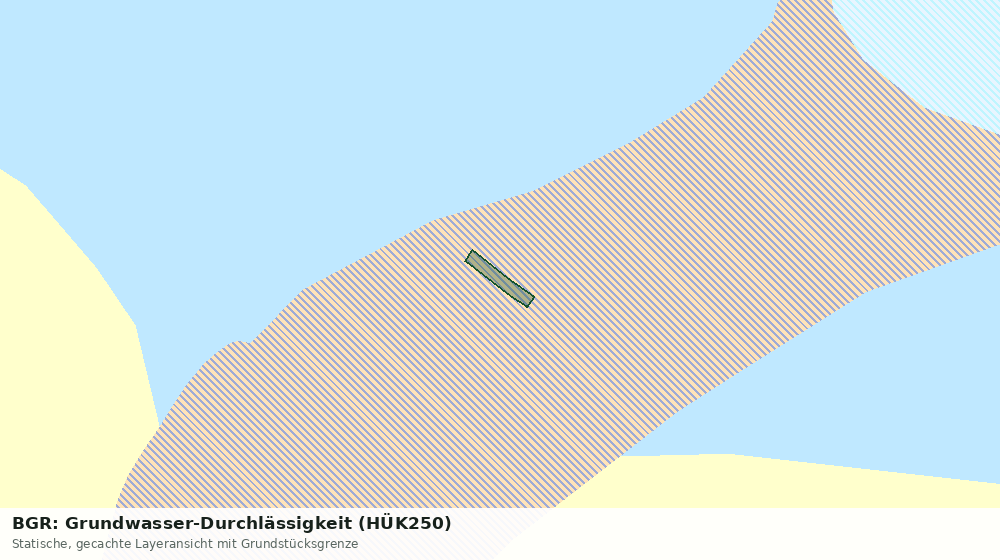 Statische Kartenansicht: BGR: Grundwasser-Durchlässigkeit (HÜK250)