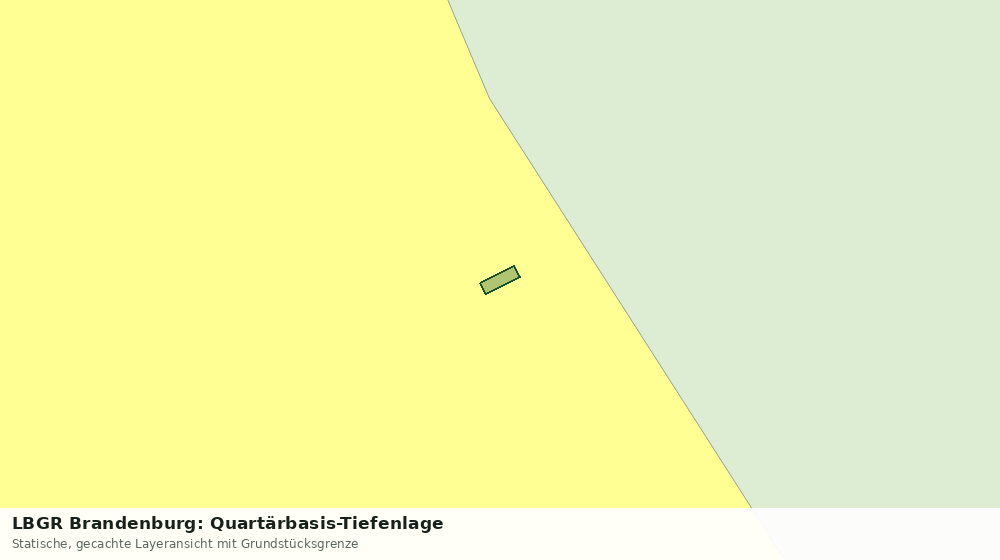 Statische Kartenansicht: LBGR Brandenburg: Quartärbasis-Tiefenlage