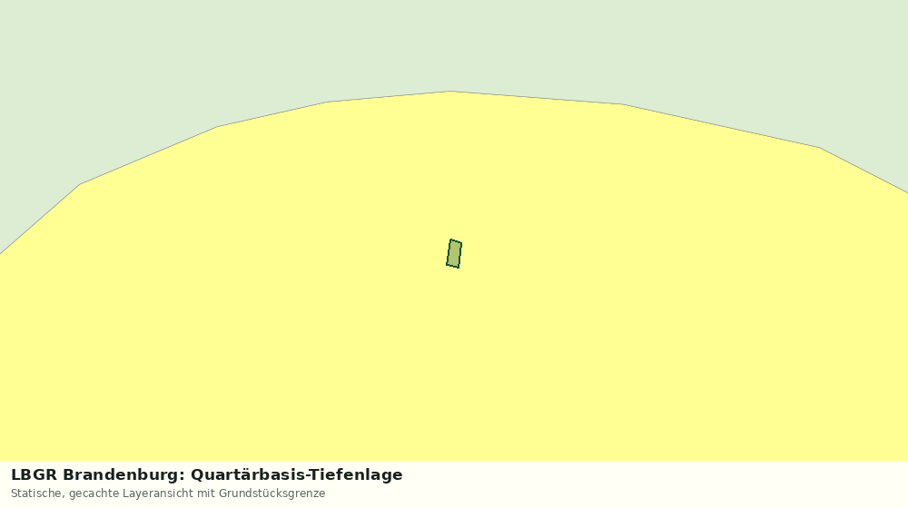 Statische Kartenansicht: LBGR Brandenburg: Quartärbasis-Tiefenlage