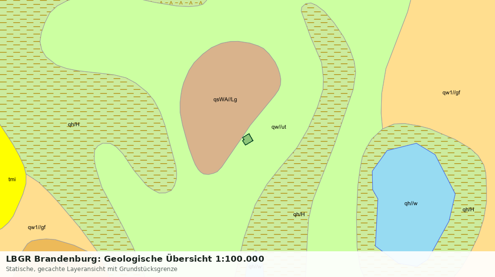 Statische Kartenansicht: LBGR Brandenburg: Geologische Übersicht 1:100.000