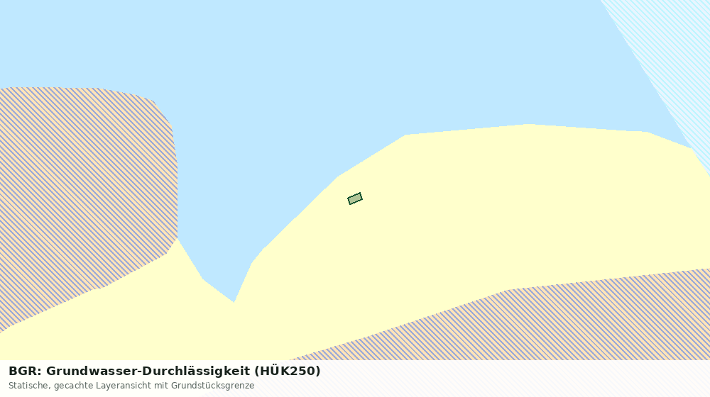 Statische Kartenansicht: BGR: Grundwasser-Durchlässigkeit (HÜK250)