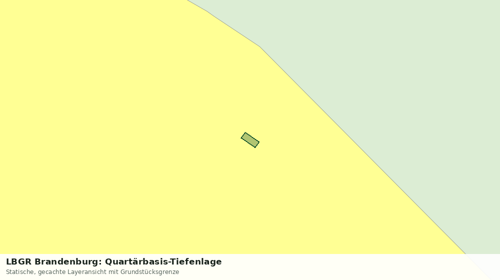 Statische Kartenansicht: LBGR Brandenburg: Quartärbasis-Tiefenlage