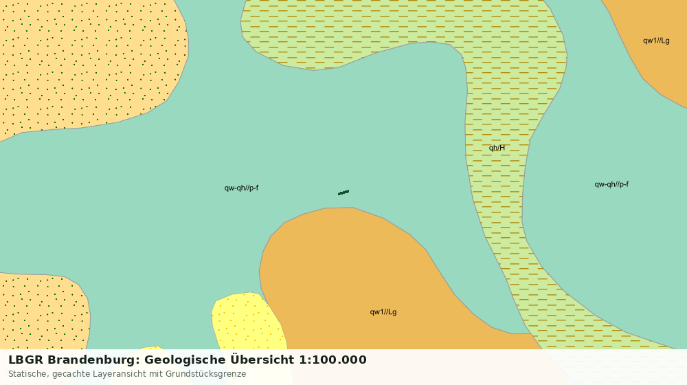 Statische Kartenansicht: LBGR Brandenburg: Geologische Übersicht 1:100.000