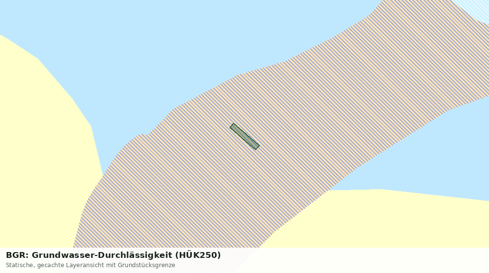 Statische Kartenansicht: BGR: Grundwasser-Durchlässigkeit (HÜK250)