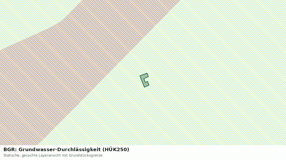 Statische Kartenansicht: BGR: Grundwasser-Durchlässigkeit (HÜK250)