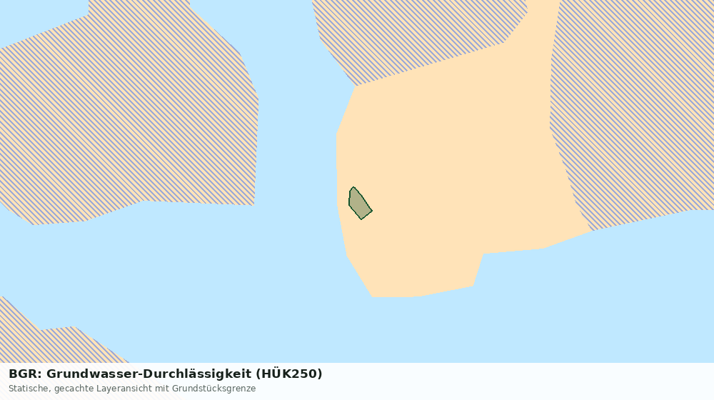 Statische Kartenansicht: BGR: Grundwasser-Durchlässigkeit (HÜK250)