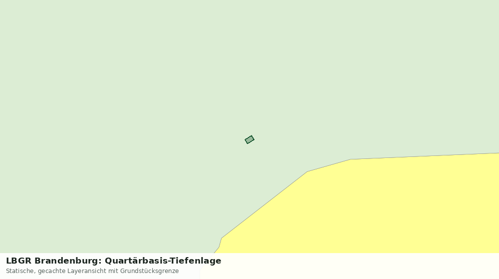 Statische Kartenansicht: LBGR Brandenburg: Quartärbasis-Tiefenlage